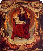 Master of Moulins Coronation of the Virgin oil painting